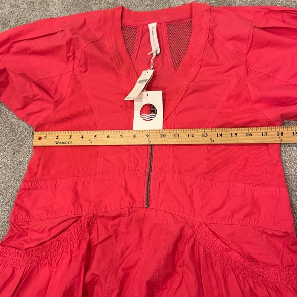 Anthropologie Daily Practice Pink Relaxed Tiered Mini Dress Size Small NWT - Picture 8 of 10